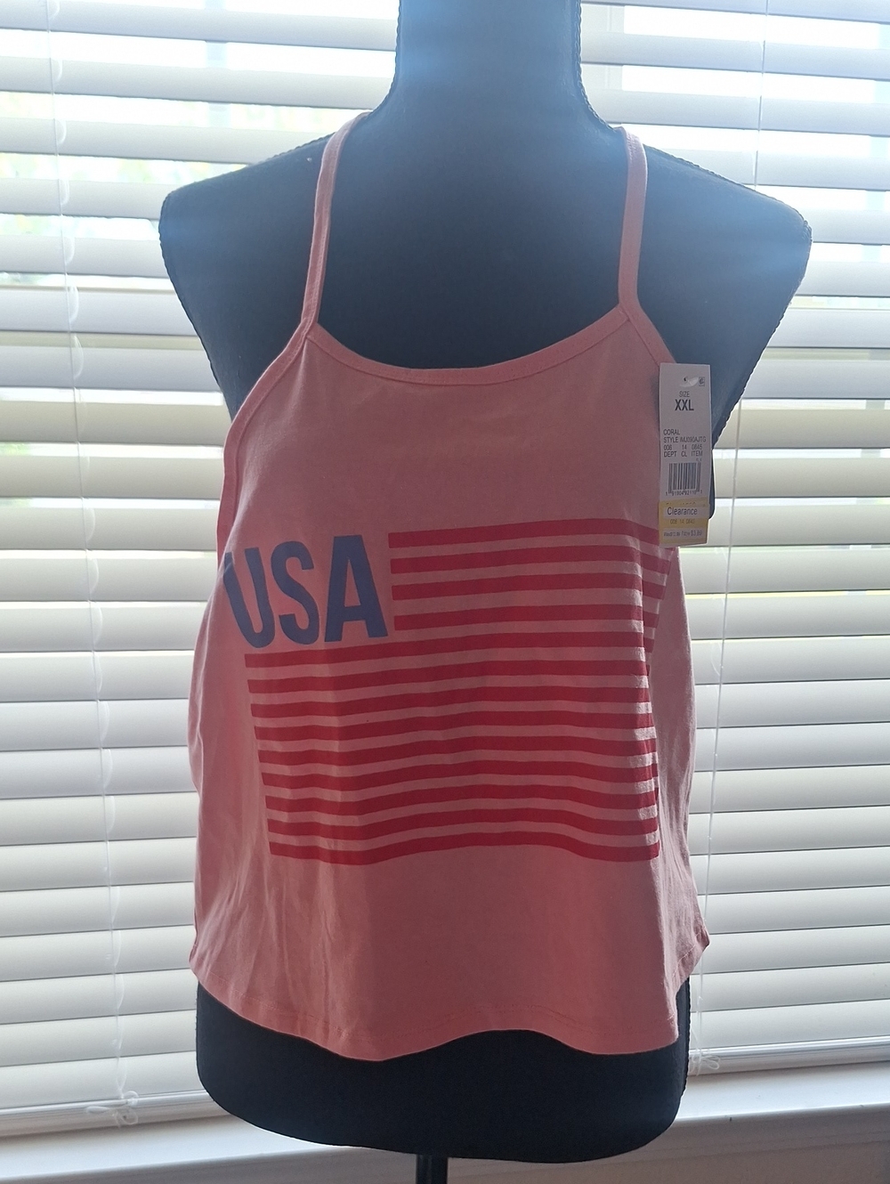 USA Graphic Pink Tank Top by ImL